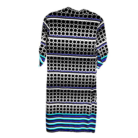 Mile Gabrielle Medium Women's Dress Blue Black  Misses Size 8 10 M - Picture 4 of 5